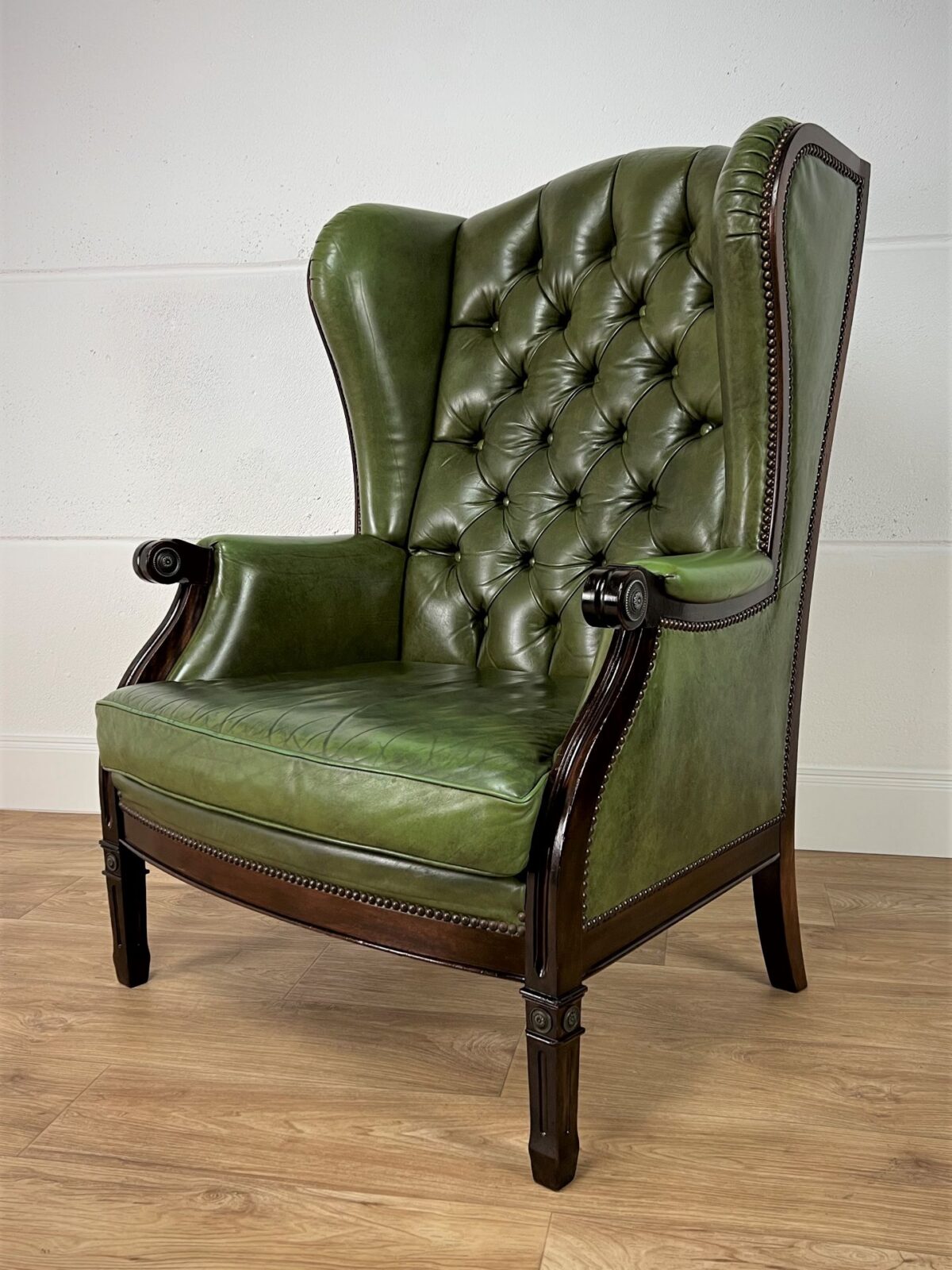 Chesterfield Ohrensessel Vintage Ledersessel Chesterfield Ohrensessel Vintage Ledersessel
