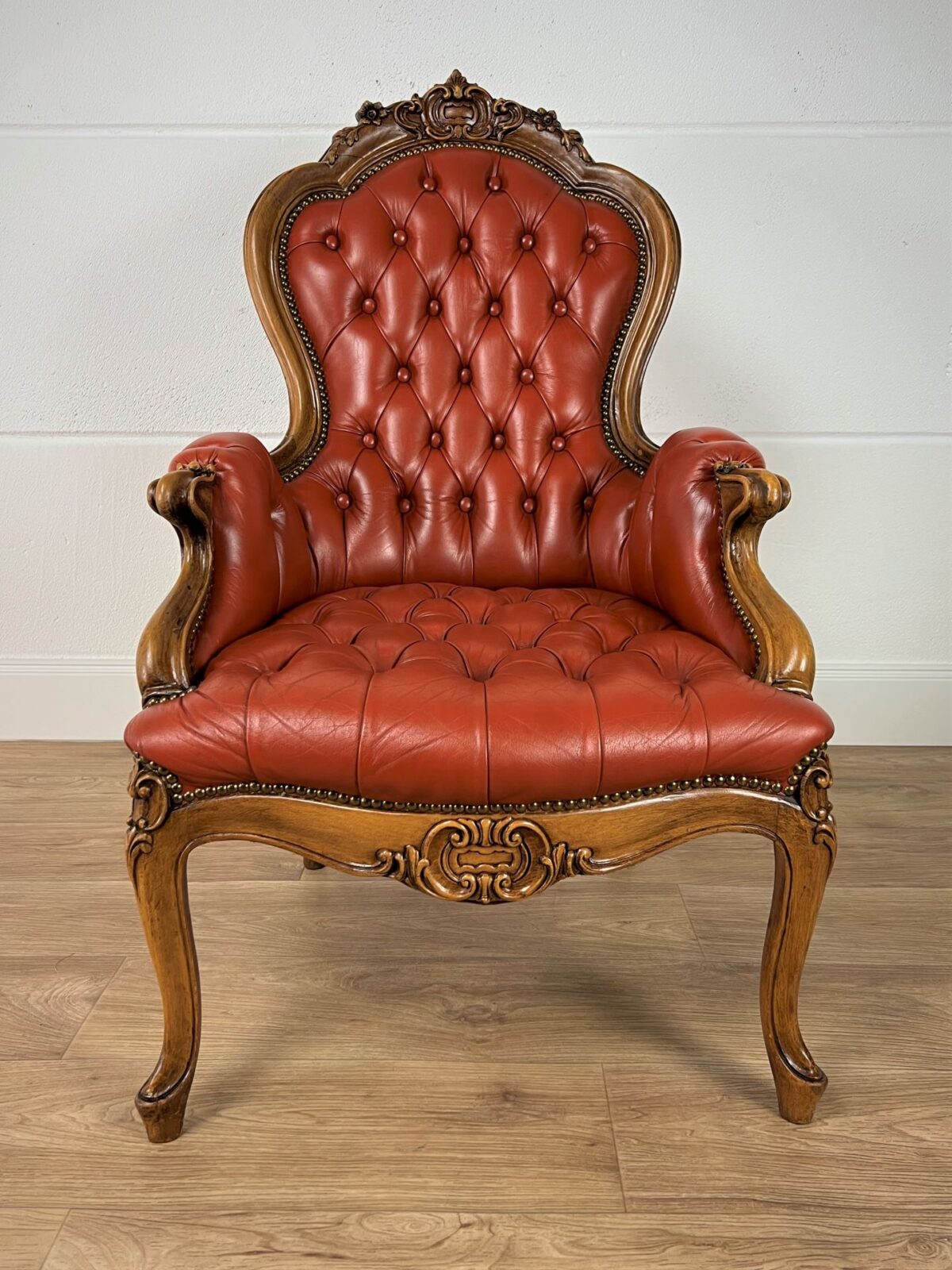 Chippendale Ledersessel Barock Style Sessel Chesterfield Chippendale Ledersessel Barock Style Sessel Chesterfield