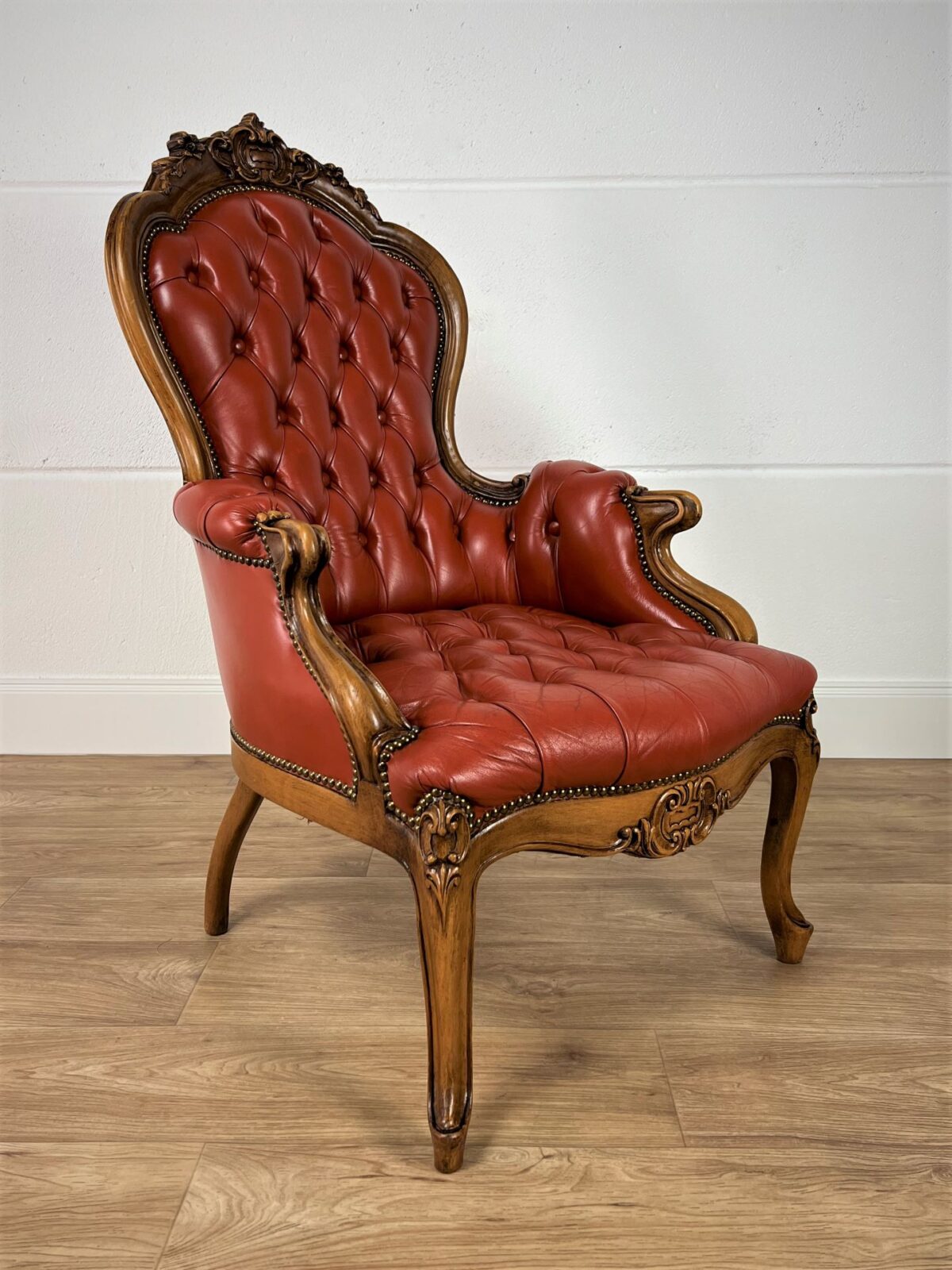 Chippendale Ledersessel Barock Style Sessel Chesterfield Chippendale Ledersessel Barock Style Sessel Chesterfield