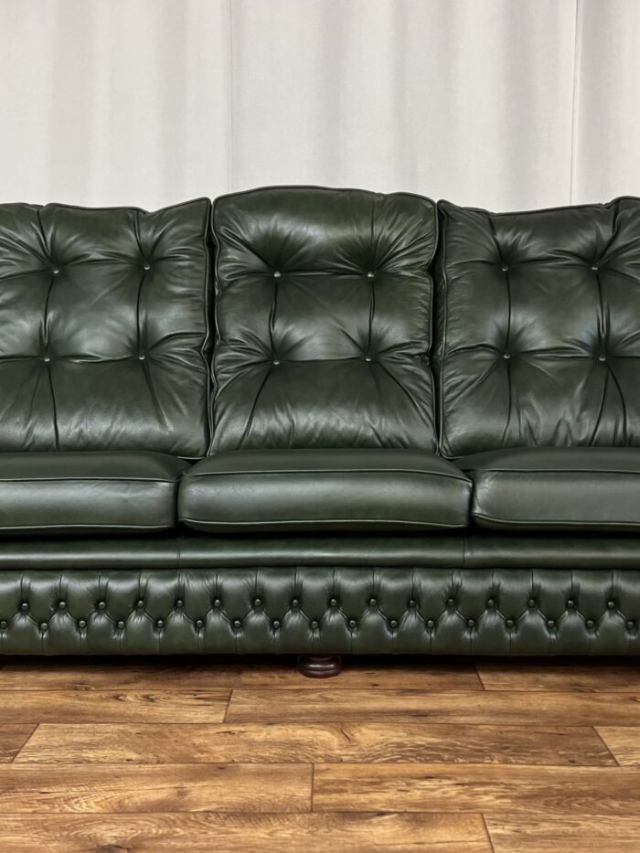 Chesterfield Ledersofa Vintage Couch Springvale Dreisitzer