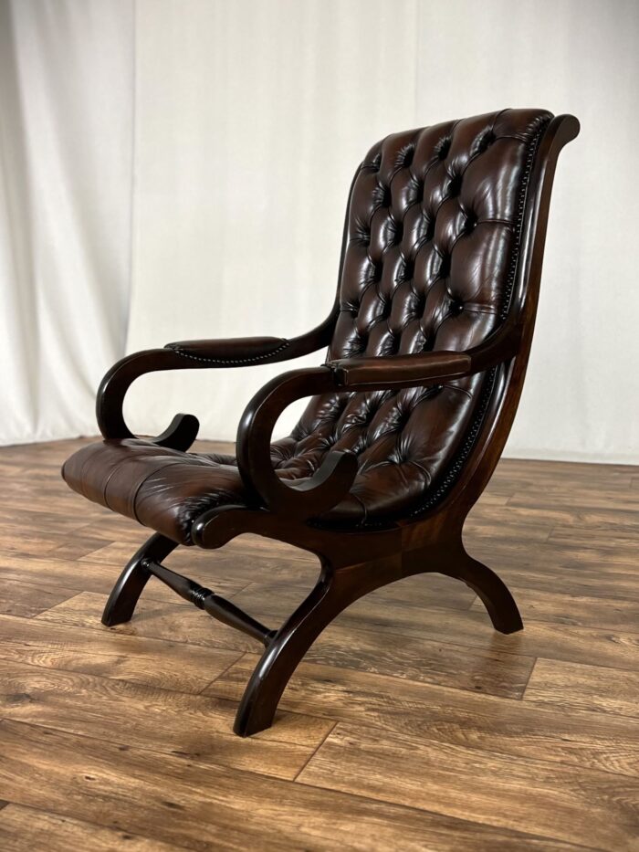 Chesterfield Ledersessel Vintage Sessel Period Chair Relaxsessel