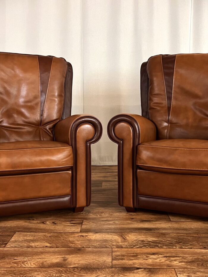 Ledersessel Vintage Paar Sessel Italienische Design Clubsessel