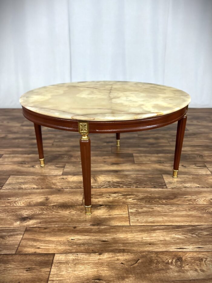 Chesterfield Tisch Vintage Beistelltisch Englischer Marmortisch