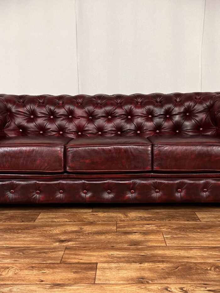 Chesterfield Ledersofa Vintage Classic Couch Dreisitzer